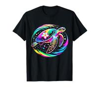 Hawaii Colorato Tie-Dye Sea Turtle Beachwear Hawaii Vibes Maglietta