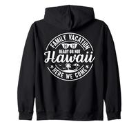 Hawaii Family Vacation 2025 Trip Here We Come Matching Squad Felpa con Cappuccio