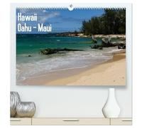 Hawaii - Oahu - Maui (hochwertiger Premium Wandkalender 2026 DIN A2 quer), Kunstdruck in Hochglanz: Die schönsten Bilder der Inseln Oahu und Maui