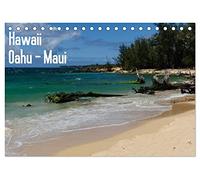 Hawaii - Oahu - Maui (Tischkalender 2026 DIN A5 quer), CALVENDO Monatskalender: Die schönsten Bilder der Inseln Oahu und Maui