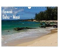 Hawaii - Oahu - Maui (Wandkalender 2026 DIN A4 quer), CALVENDO Monatskalender: Die schönsten Bilder der Inseln Oahu und Maui
