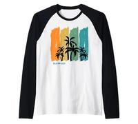 Hawaii Palme Regalo Isola Tropicale Souvenir Mari del Sud Maglia con Maniche Raglan