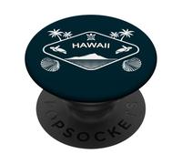 Hawaii Palme Tartaruga Marina Grande Isola Owyhee Souvenir PopSockets PopGrip Adesivo