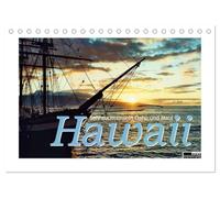 Hawaii - Sehnsuchtsinseln Oahu und Maui (Tischkalender 2026 DIN A5 quer), CALVENDO Monatskalender: Analoge Fotografie: Historie, Strandleben und Sonnenuntergänge