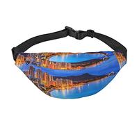 Hawaii Skyline Diamond Head Volcano per donna Uomo Cintura regolabile casual per viaggi Escursionismo Marsupi