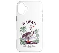 Hawaii State Bird Nene Goose Camicia Vintage Island Nature Custodia per iPhone 16 Plus