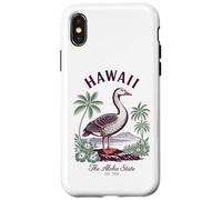 Hawaii State Bird Nene Goose Camicia Vintage Island Nature Custodia per iPhone X/XS