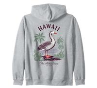 Hawaii State Bird Nene Goose Camicia Vintage Island Nature Felpa con Cappuccio
