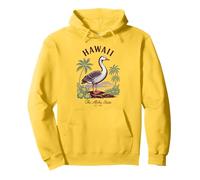 Hawaii State Bird Nene Goose Camicia Vintage Island Nature Felpa con Cappuccio