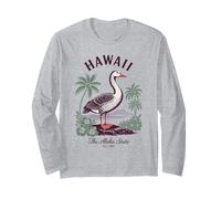 Hawaii State Bird Nene Goose Camicia Vintage Island Nature Maglia a Manica
