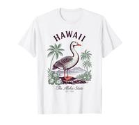 Hawaii State Bird Nene Goose Camicia Vintage Island Nature Maglietta
