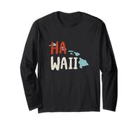 Hawaii USA, Hi Souvenir dello Stato delle Hawaii Maglia a Manica