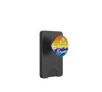 Hawaii Vintage Sunset Surfer Souvenir PopSockets PopWallet per MagSafe
