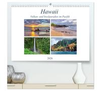 Hawaii - Vulkan- und Inselparadies im Pazifik (hochwertiger Premium Wandkalender 2026 DIN A2 quer), Kunstdruck in Hochglanz: Bilderreise über die Hawaii Inseln Kauai, Maui, Oahu und Big Island