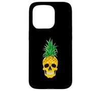 Hawaiian Ananas Skull Summer Halloween Costume Goth Custodia per iPhone 15 Pro
