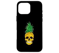 Hawaiian Ananas Skull Summer Halloween Costume Goth Custodia per iPhone 16 Pro Max