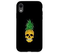 Hawaiian Ananas Skull Summer Halloween Costume Goth Custodia per iPhone XR