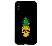 Hawaiian Ananas Skull Summer Halloween Costume Goth Custodia per iPhone XS Max
