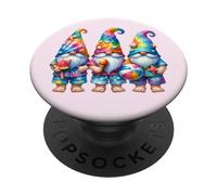 Hawaiian Beach Gnome For Men And Women Cute Summer Vacation PopSockets PopGrip Adesivo