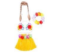 Hawaiian Decor, Geese Outfit, Wig Bikini Set, Tropical Wreath Accessories, Holiday Costume for Porch, Outdoor, Lawn, Patio, Front Yard, Summer Party, Home Decoration