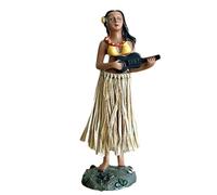Hawaiian Doll per ornamento automatico del cruscotto Tropicale, decorazione di adattamento della ragazza per l'auto, accessorio automatico con motivo hawaii, auto-decorazione estiva,