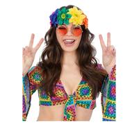 Hawaiian Floreale Fascia Spiaggia Party Retro 60s 70s Hippie Costume Hippy