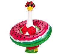 Hawaiian Porch Outfit, Animal Statue Bikini, Elastic Lawn Decoration, Festive Accessories, Pathway Display, Tropical Animal Costume with Hat and Glasses for Backyard Balcony Use, 7.87x5.91x1.97 Inches
