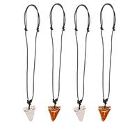Hawaiian Style Shark Tooth Necklace for Men Resin Beach Pendant