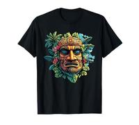 Hawaiian Tiki - Maschera da Dio Tropicale della Giungla Maglietta