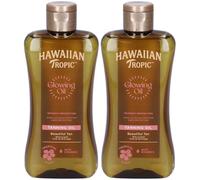Hawaiian Tropic Glowing Oil Olio Abbronzante 2x200 ml