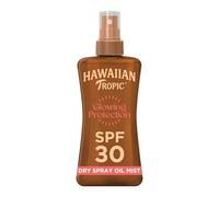 Hawaiian Tropic Glowing Protection olio secco - SPF 30-200 ml | Olio secco solare SPF 30 a media protezione UVA e UVB, formula resistente all'acqua, profumo tropicale, vegano