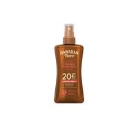 Hawaiian Tropic Glowing Protection olio secco - SPF 20-200 ml | Olio secco solare SPF 20 a media protezione UVA e UVB, formula resistente all'acqua, profumo tropicale, vegano
