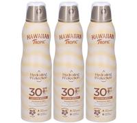 Hawaiian Tropic Hydrating Protection Lozione Solare Spray SPF 30 3x177
