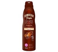 Hawaiian Tropic Island Glow Olio Secco Protective SPF 15 media, con Olio di Argan, 177 ml