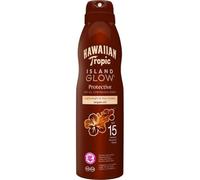 Hawaiian Tropic Island Glow Olio Secco Protective SPF 15 media, con Olio di Argan, 177 ml