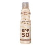 Hawaiian Tropic Spray Solare Protettivo Idratante, Protezione SPF 50 UVA e UVB Resistente all'Acqua, Profumo Tropicale, Lozione Solare, 220 ml