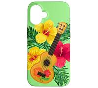 Hawaiian Ukulele Liuto Chitarra Ibisco Custodia per iPhone 16