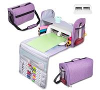 HAWERSI Custodia da trasporto 3 in 1 per Cricut Joy Xtra, copertura antipolvere per macchina da taglio Cricut, borsa tote per accessori, borsa completamente aperta, compatibile con tutti gli strumenti