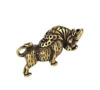HAWILLOSCH 1 Pezzo Copper Bull Keychain Ciondolo arredamento mini mascotte animale dello zodiaco mucca dell'altopiano decorazione toro bue Ciondolo elegante decori pendenti fai da te ottone