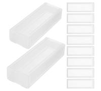 HAWILLOSCH 10 pezzi Custodia Porta Vetrini Microscopio in Plastica Resistente Scatola per Diapositive per Colorazione Spedizione Sicura Campioni Uso Laboratorio e Patologia
