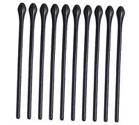HAWILLOSCH 10 Pz Protettore Del Tempio Supporto Per Orecchie Per Occhiali Puntali Anti-occhiale Cuscinetti Auricolari Per Occhiali Punte Delle Aste Degli Occhiali Da Sole Black Plastica