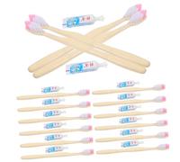 HAWILLOSCH 100 Pezzi Spazzolino Usa e Getta Spazzolino Ultra Morbido Dentifricio Mini Da Denti Al Carbone Distributore Ad Aspirazione Gomma Prodotti Plastica