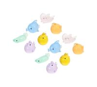 HAWILLOSCH 12pezzi Mini Resin Ocean Animals Glow in The Dark Aquarium Decorations Cute Creature Ornaments for Fish Tanks and Home Decor