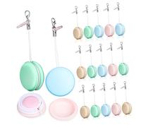 HAWILLOSCH 18 Pezzi Salviette Pulisci Schermo Forma Di Macaron Detergenti Per Schermi Di Telefoni Adatti Per Pulire Smartphone Tablet e Lenti Di Fotocamere Rimuovono Segni Digitali e Macchie