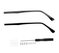HAWILLOSCH 1paio Gambe Ricambio Per Occhiali Accessori Per La Riparazione Occhiali Facile Da Installare Leggere e Confortevoli Stanghette Cristallo Nere