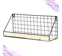 HAWILLOSCH 1pezzi Scaffale Portaoggetti Da Parete in Cestino Portaoggetti Semplice Da Parete Per Dormitorio Forature Per Installazione Riporre Foto Piante Libri Cellulari Snack e Altri