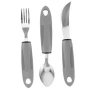 HAWILLOSCH 1set Utensili Adattivi Antiscivolo Per Anziani e Disabili Posate Regolabili Kit Di Tavola Pratico e Leggero Per Persone Con Tremori e Difficoltà Di Presa