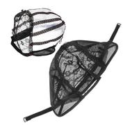 HAWILLOSCH 2 Pz cappello per la dei tappi netti cappucci per parrucche da casa fare parrucche cappelli hat inter cappello cappelli a rete cappello parrucca da salone stoffa Black