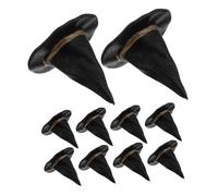 HAWILLOSCH 24 Decorazione Del Cappello Da Stregone Cappelli Da Strega Mini Cappelli Per Decorazioni Per L'arte Nero Plastica