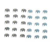 HAWILLOSCH 30 Pezzi di bambola degli elefanti peluche mini piccolo ornamento di elefante animale per adorabili modelli di elefanti pvc Colore Casuale